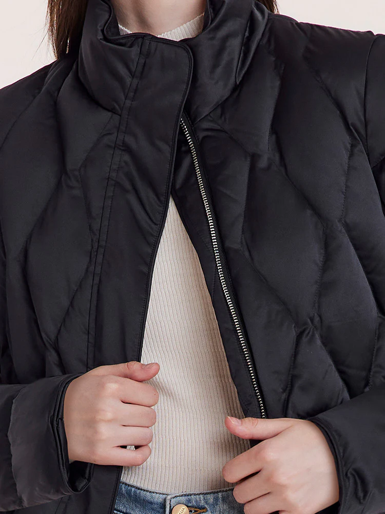 Stand Collar Goose Down Jacket - Image 13