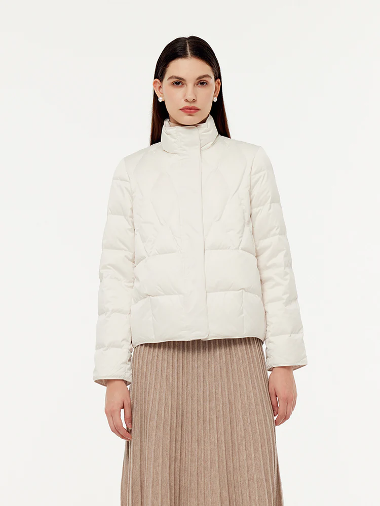 Stand Collar Goose Down Jacket - Image 17