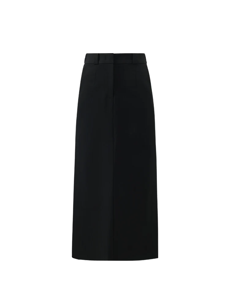 Straight Fitting Slit Half Skirt - Image 8