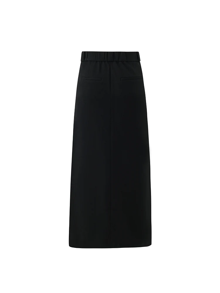 Straight Fitting Slit Half Skirt - Image 9