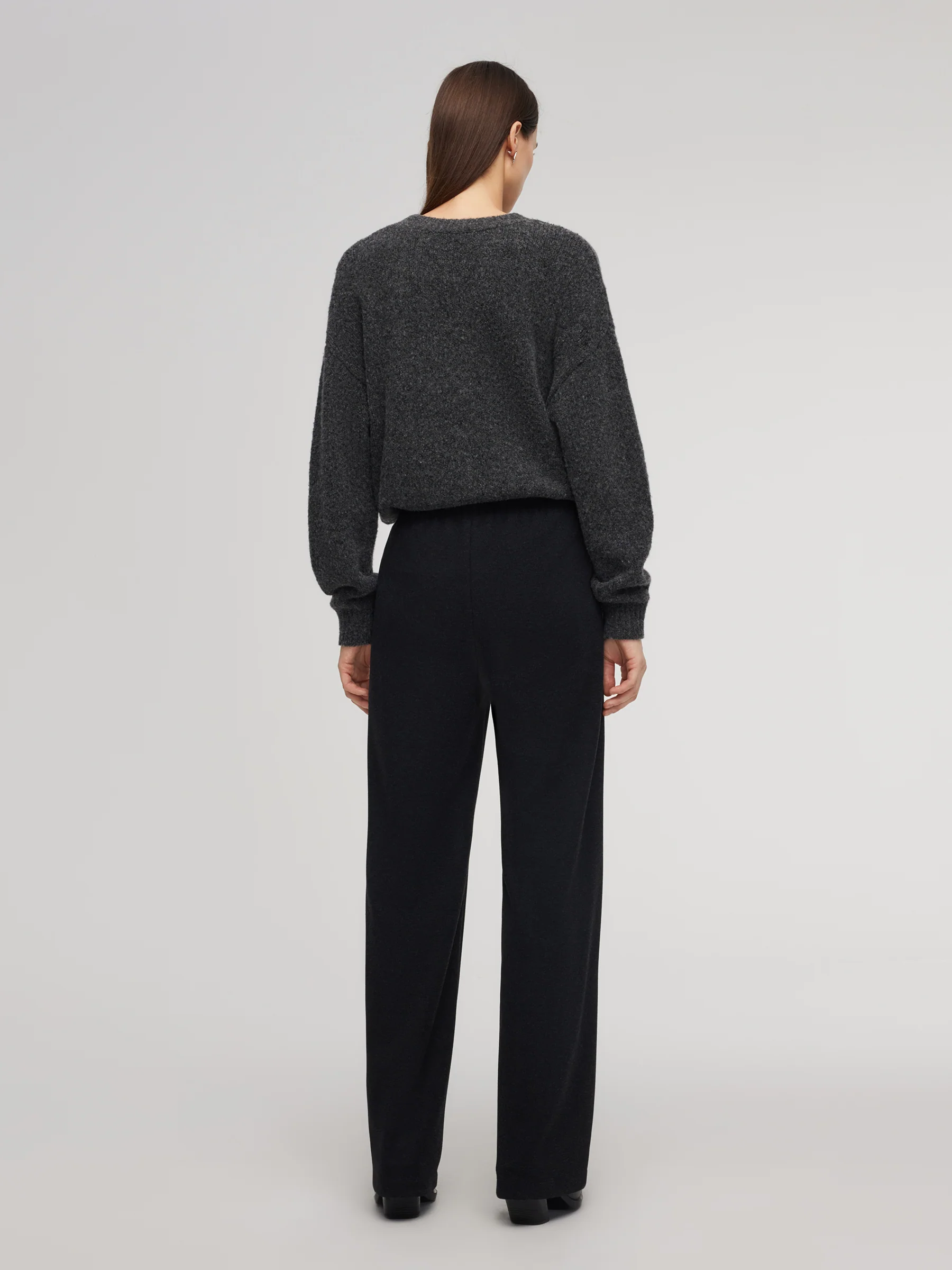 Stretch Loose Straight Leg Women Pants - Image 3