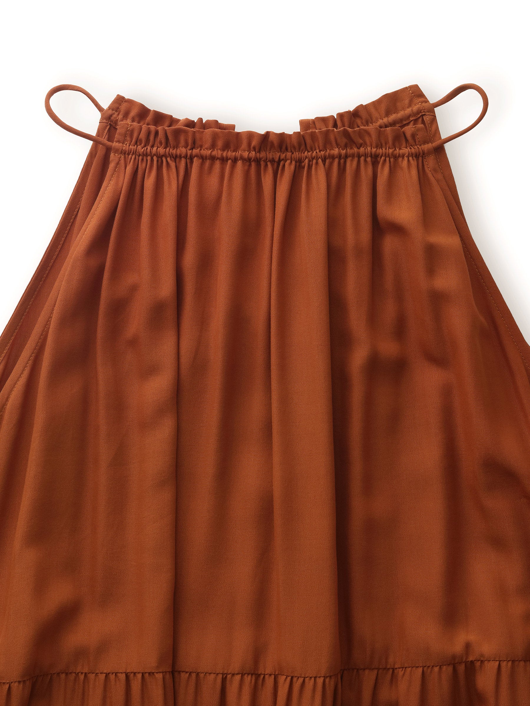 Tencel Acetate Blend Women Halter Maxi Dress - Image 7