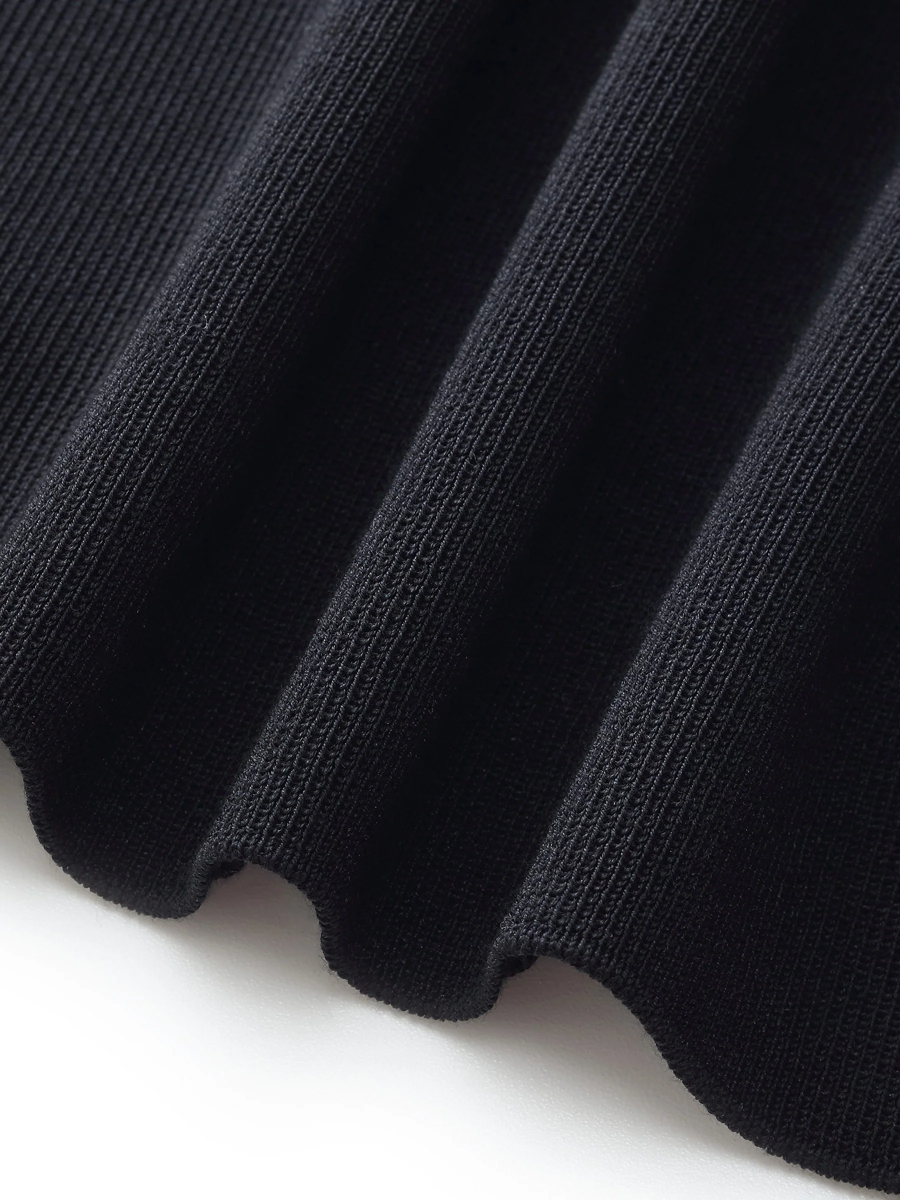 Tencel Acetate Blend Women Side Pleat Knit Top - Image 16