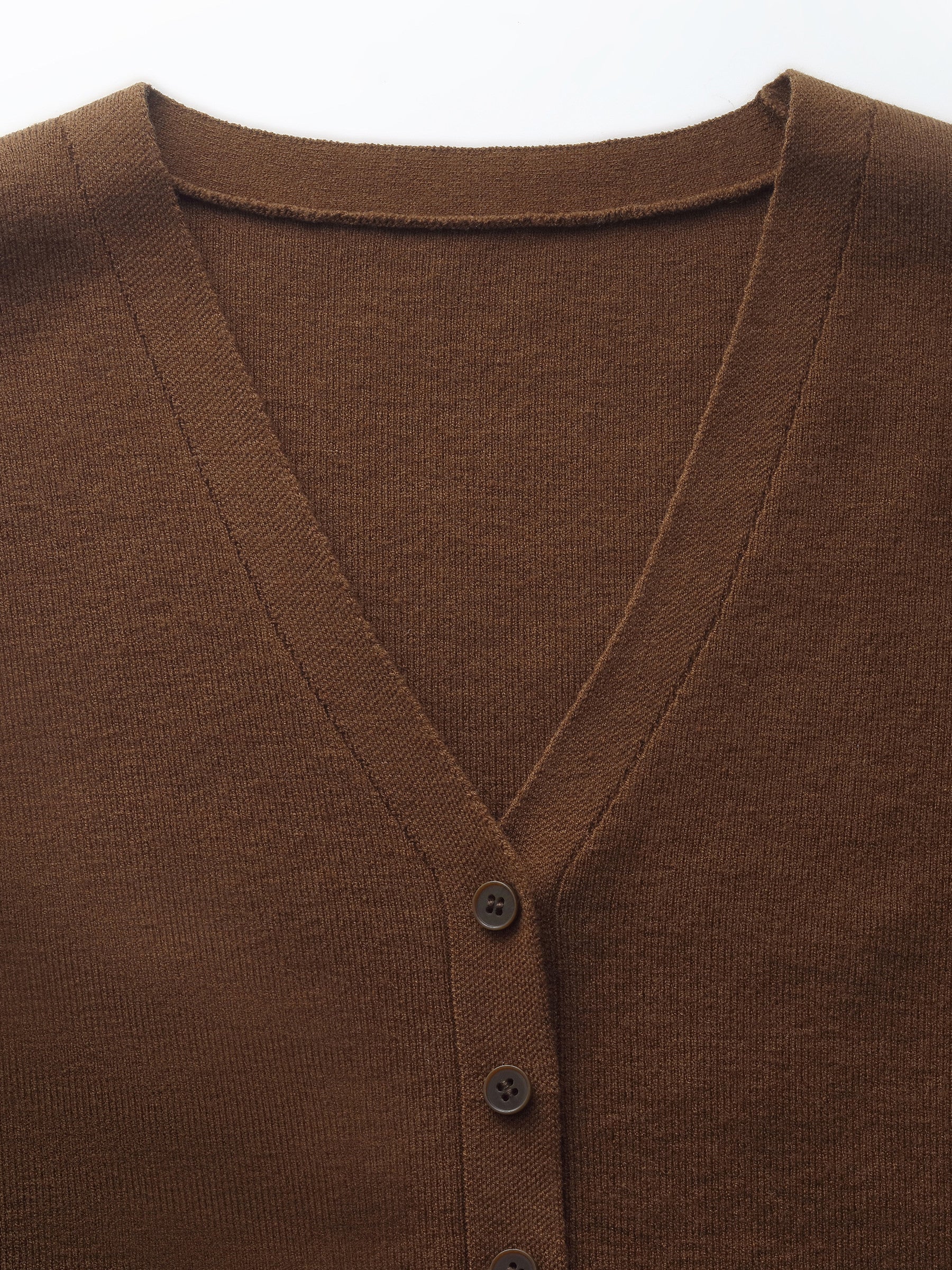 Tencel Blend Knit Vest And Shawl Two-Piece Set - Image 7