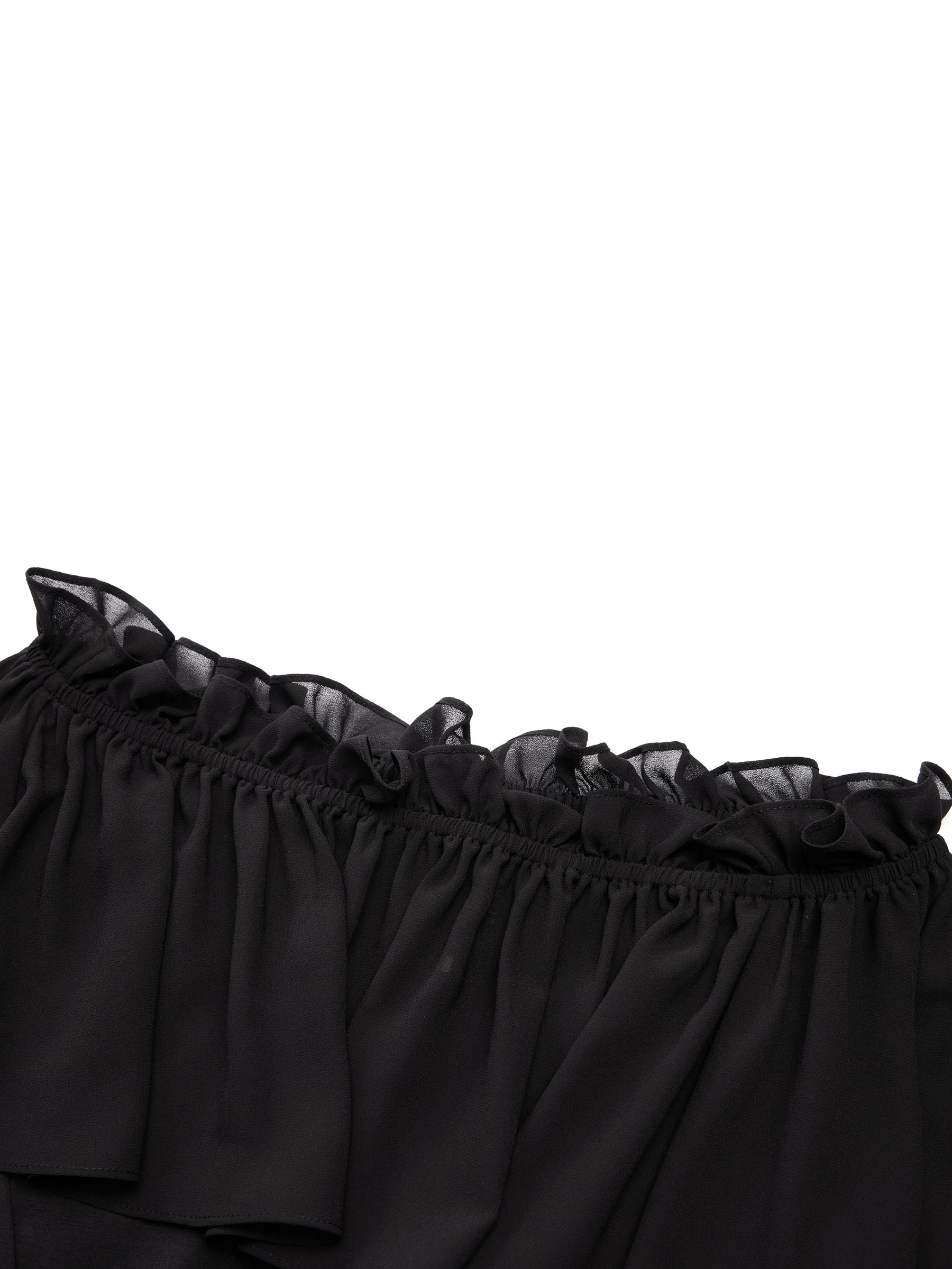 [Preview] Tencel Blend Sleeveless Women Knit Midi Dress With Detachable Flounce Overlay - Image 11