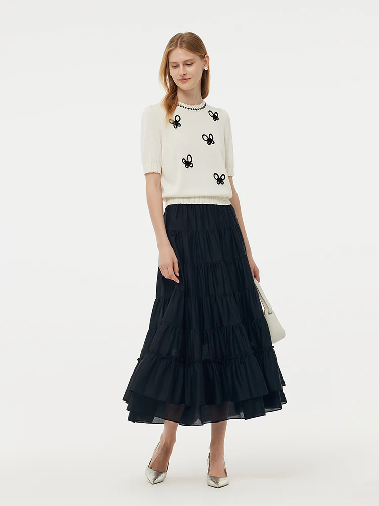 Tencel Butterfly Women Knit Top - Image 2