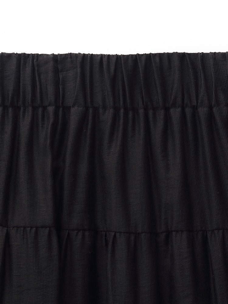 Tencel Women Tiered Maxi Skirt - Image 9