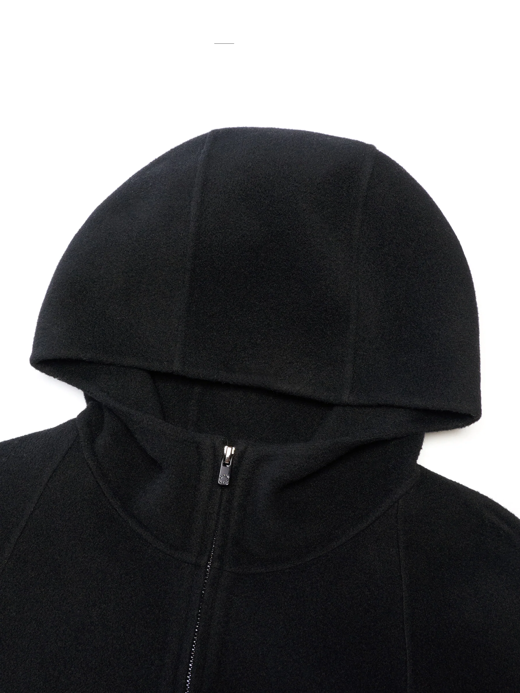 Tencel Wool Blend Double-Faced Hooded Women Jacket - Image 8