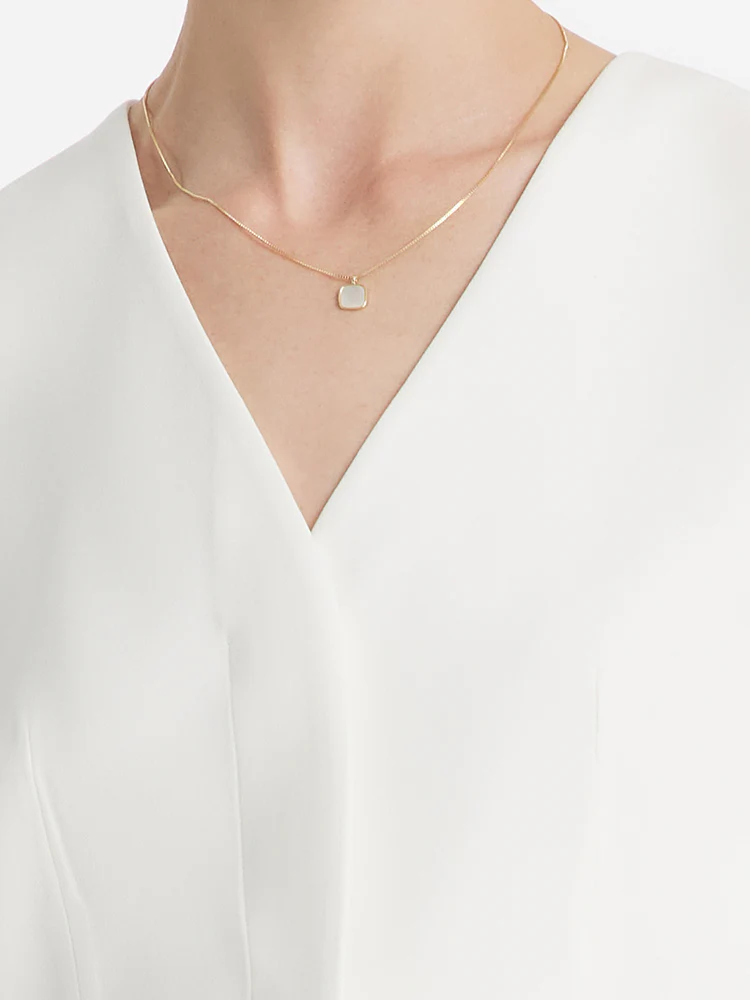 Triacetate Slim V-Neck Women Vest - Image 7