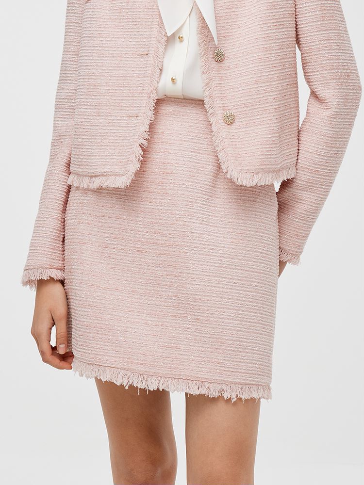 Tweed A-Line Women Mini Skirt - Image 5