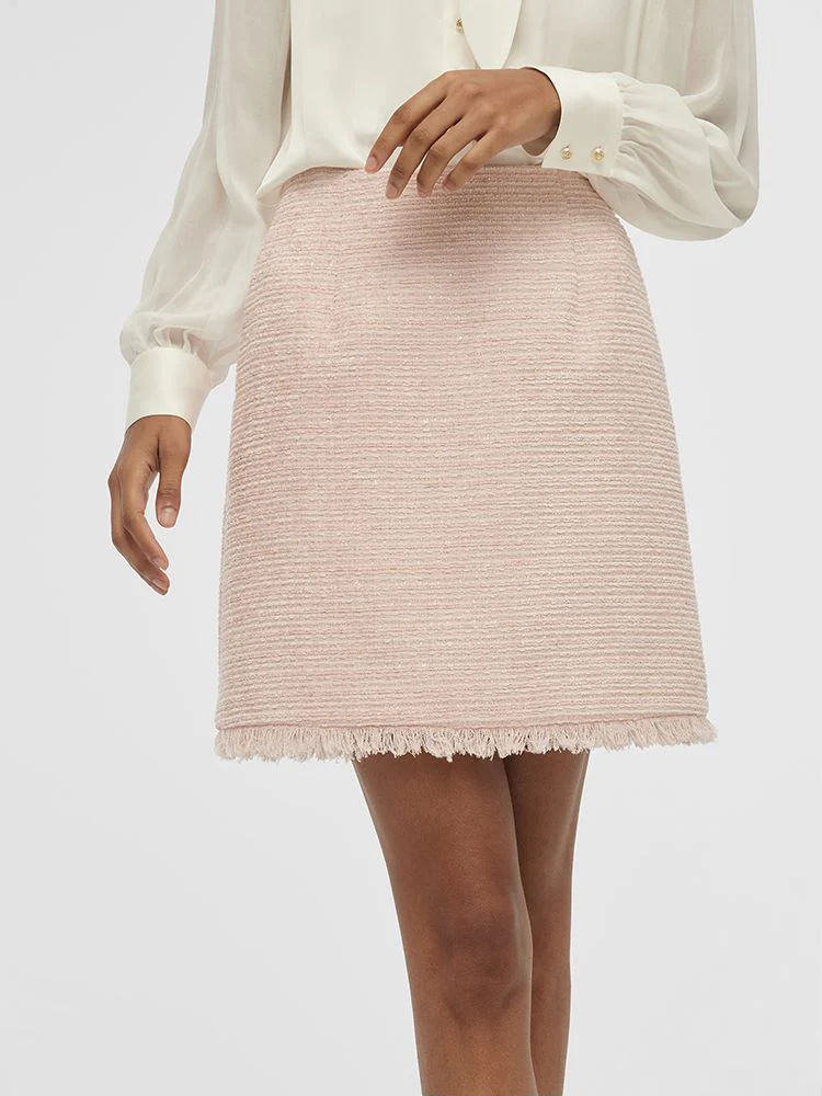 Tweed A-Line Women Mini Skirt - Image 7