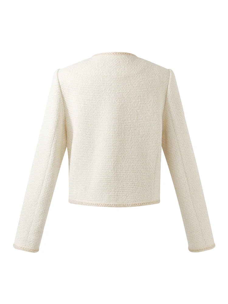 Tweed Boxy Women Crop Jacket - Image 12