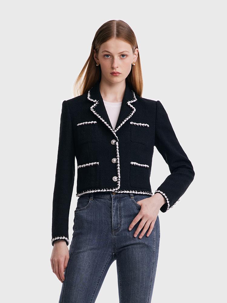 Tweed Knitted Short Jacket - Image 6