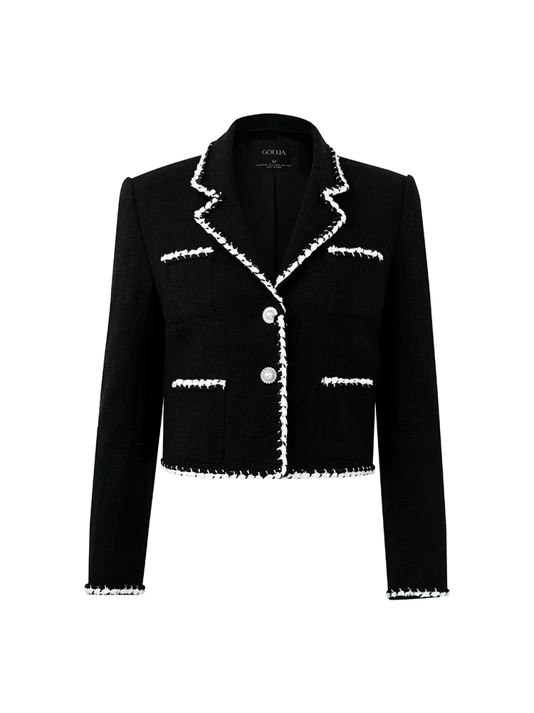 Tweed Knitted Short Jacket - Image 8