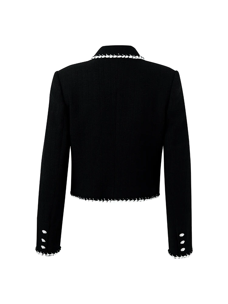 Tweed Knitted Short Jacket - Image 9