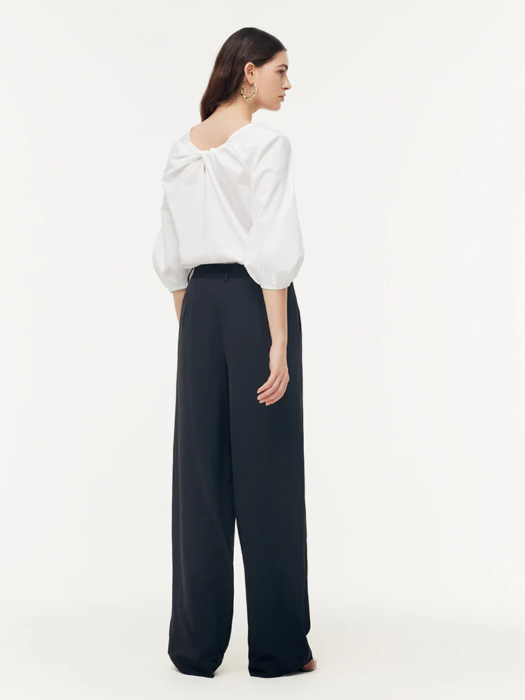 Twist 3/4 Sleeves Reversible Women Blouse - Image 6