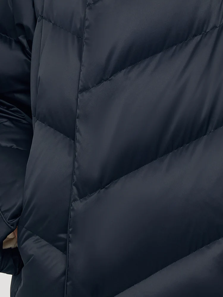 Unisex Hooded Long Goose Down Coat - Image 11