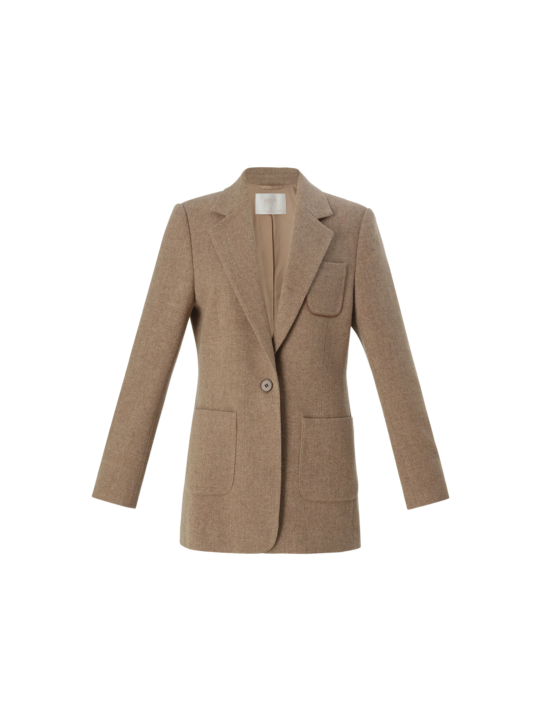 Washable Wool Cashmere Blend Women Blazer - Image 7
