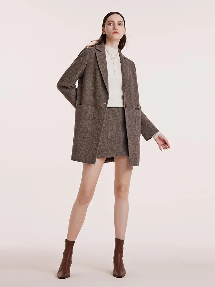 Washable Wool Mid-Length Coat - Image 4