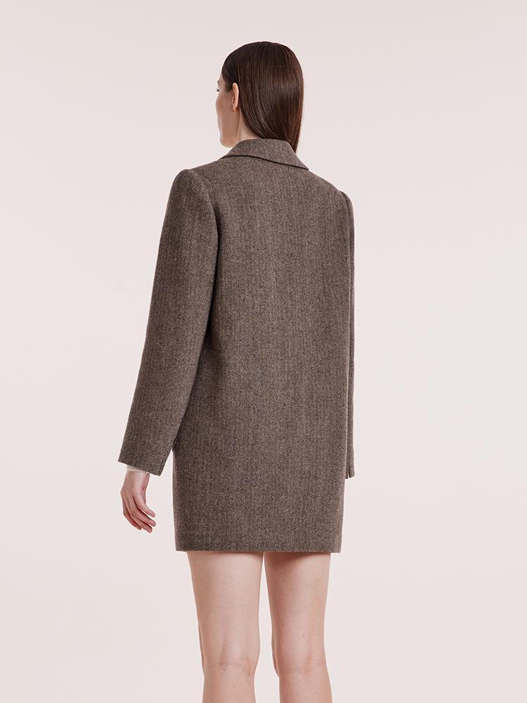 Washable Wool Mid-Length Coat - Image 8