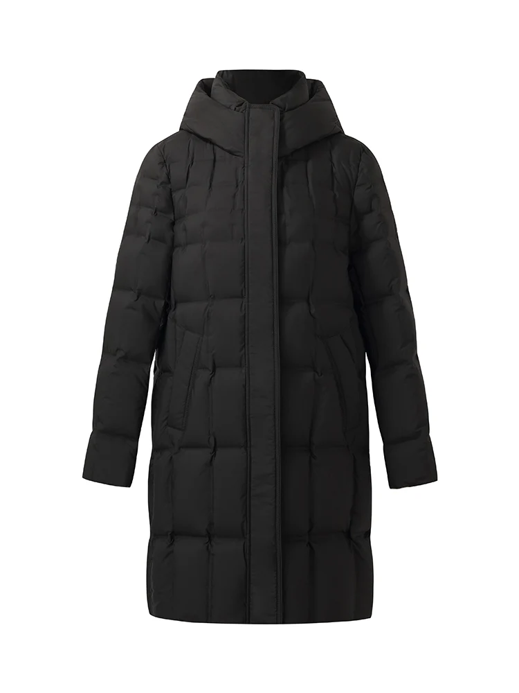 Water-repellent And Windproof Hooded Goose Down Coat - Image 7