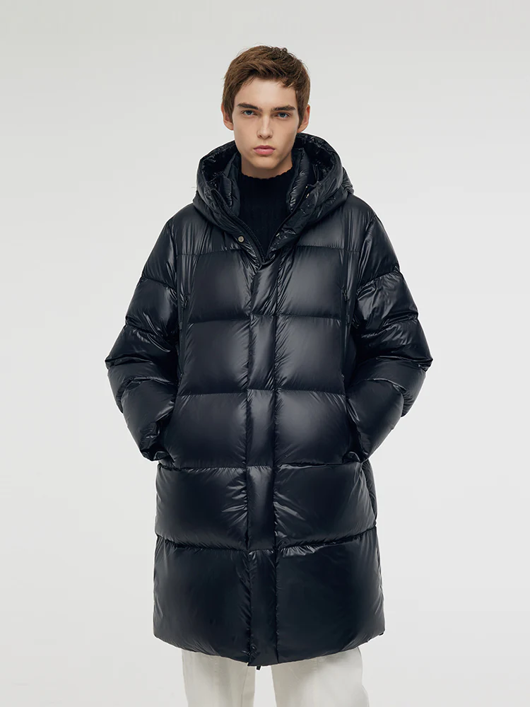 Windproof Warm Hooded Goose Down Coat - Image 4