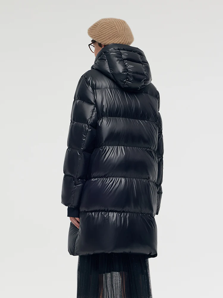 Windproof Warm Hooded Goose Down Coat - Image 6