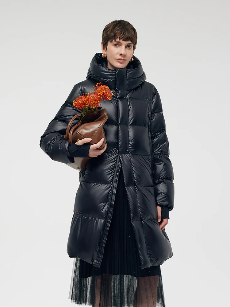 Windproof Warm Hooded Goose Down Coat - Image 7