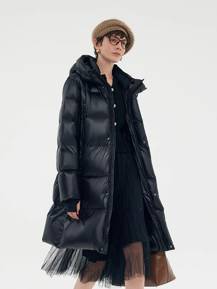Windproof Warm Hooded Goose Down Coat - Image 8