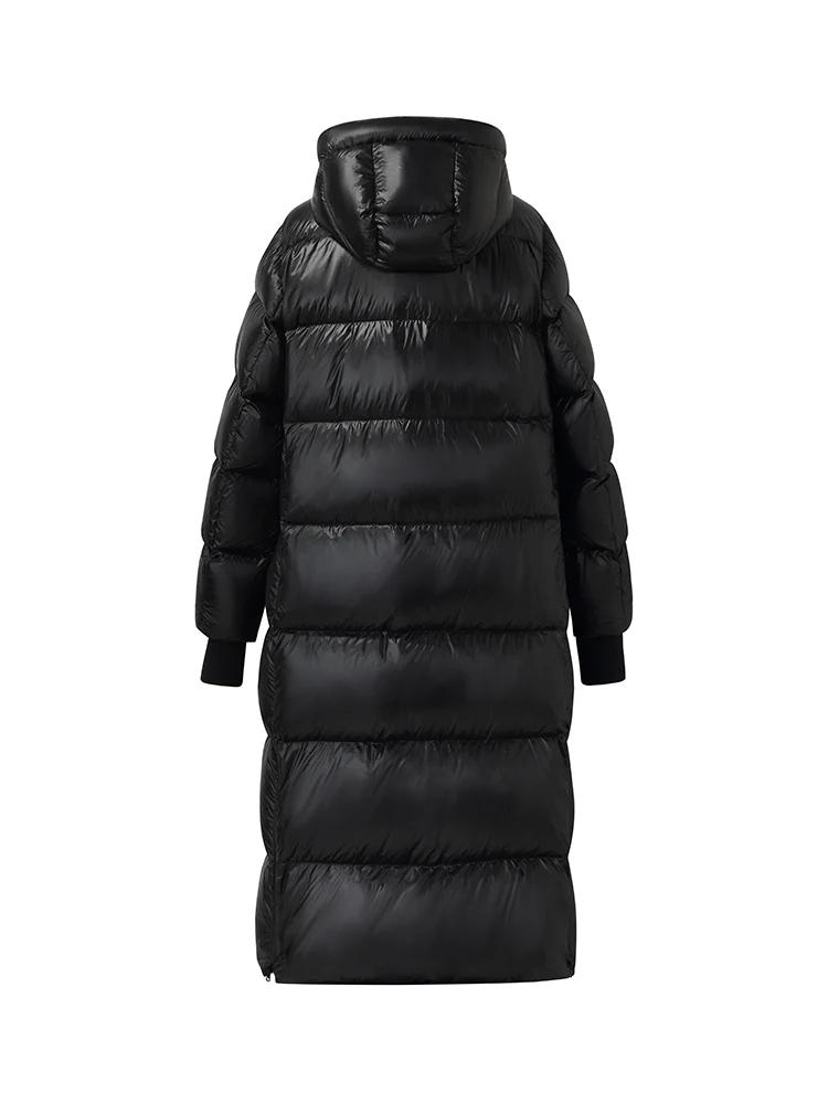 Windproof Warm Hooded Long Goose Down Coat - Image 15