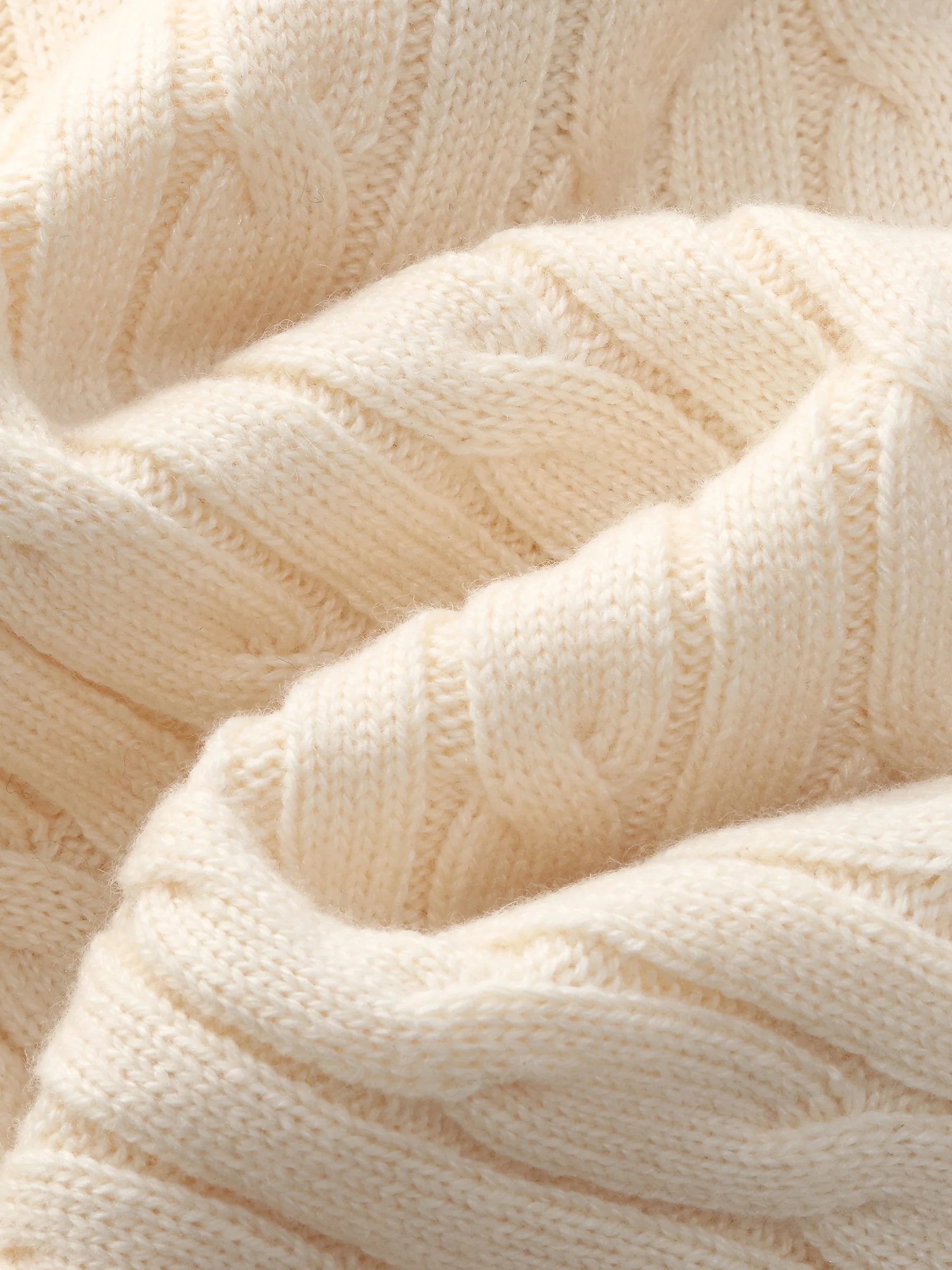 Wool Blend Half-Zip Women Sweater - Image 8