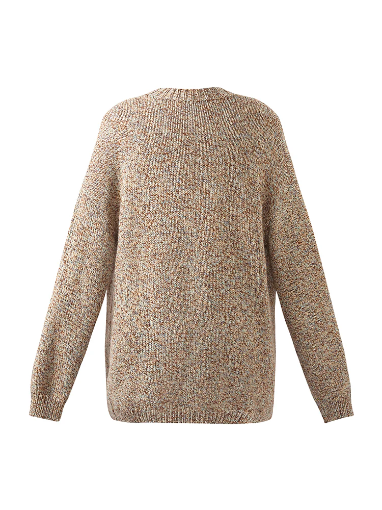 Wool Blend Single-Breasted Women Cardigan - Image 6