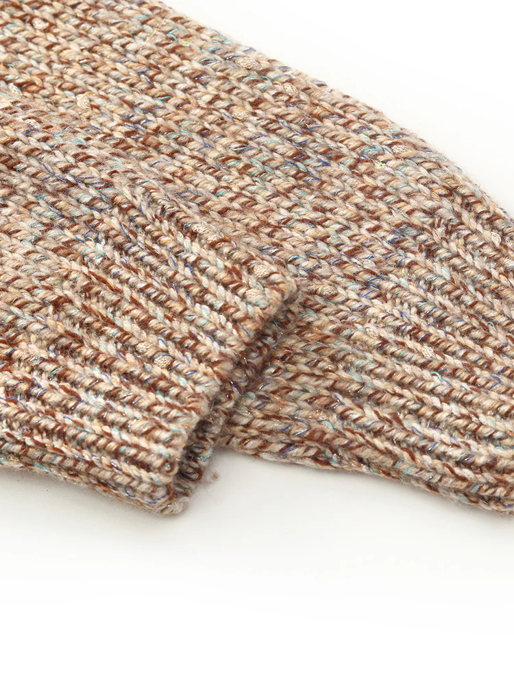 Wool Blend Single-Breasted Women Cardigan - Image 7