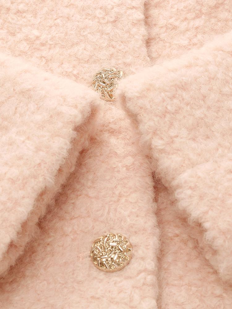 Wool-Blend Single-Breasted Women Crop Jacket - Image 11