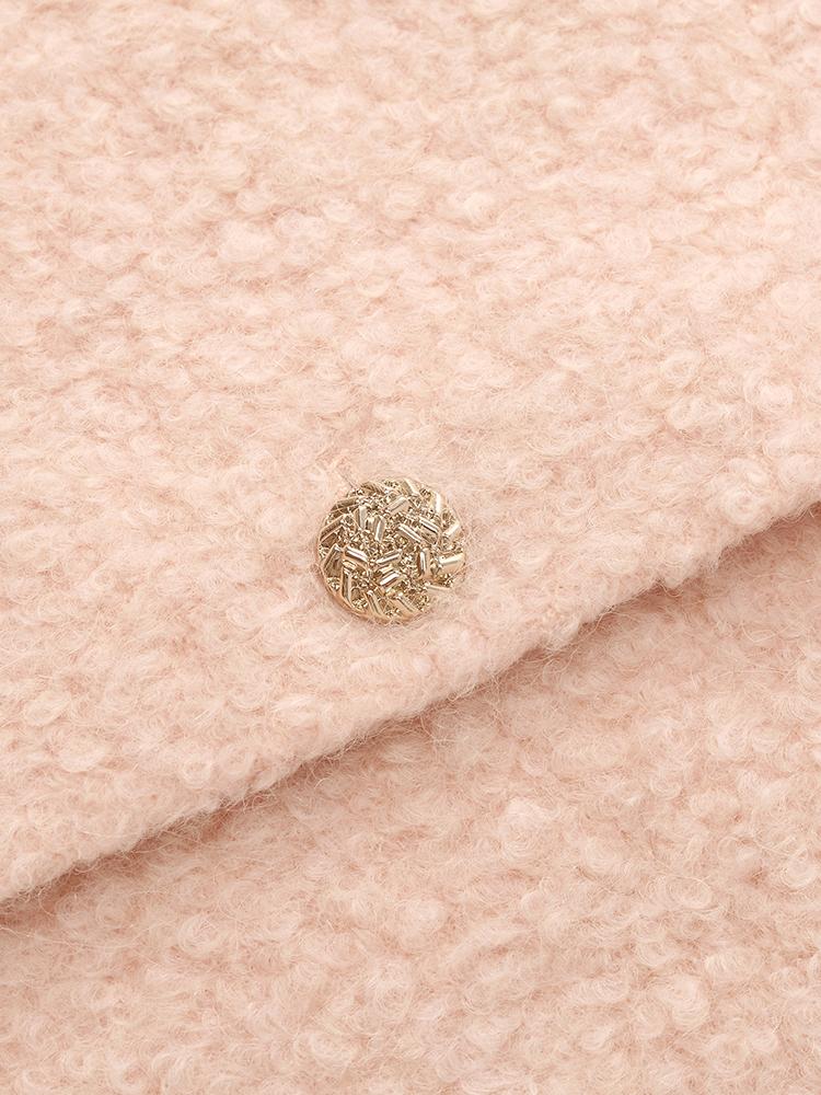 Wool-Blend Single-Breasted Women Crop Jacket - Image 13