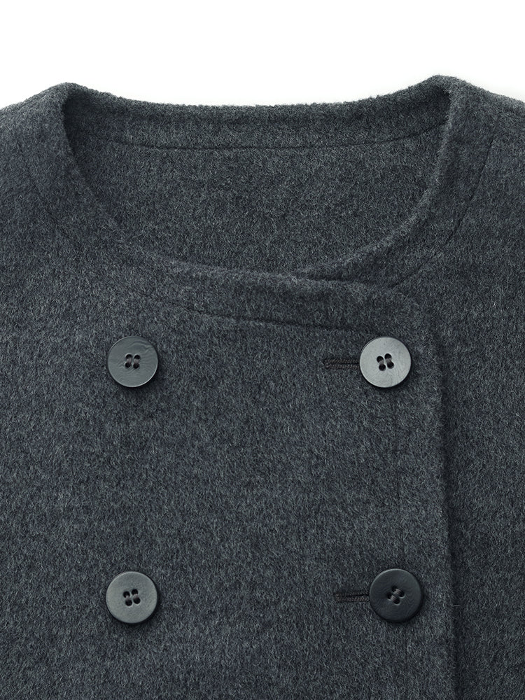 100% Wool Boxy Women Crop Jacket - Image 10