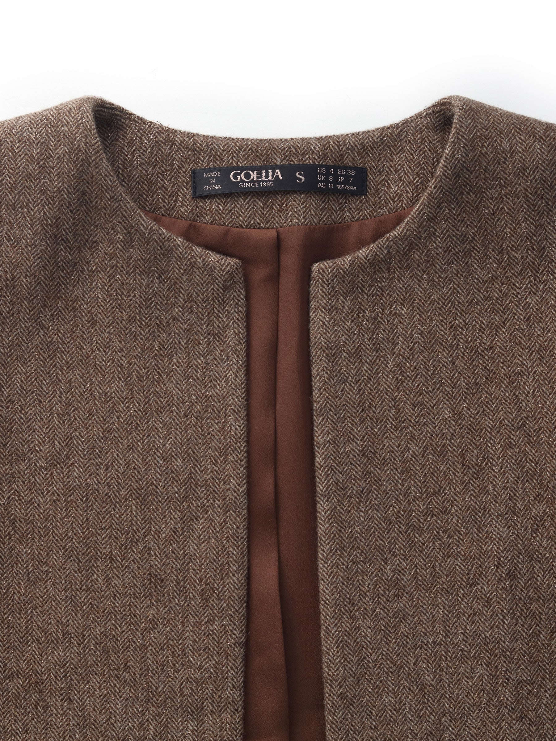 Washable Wool Round Neck Straight Fit Women Jacket - Image 7