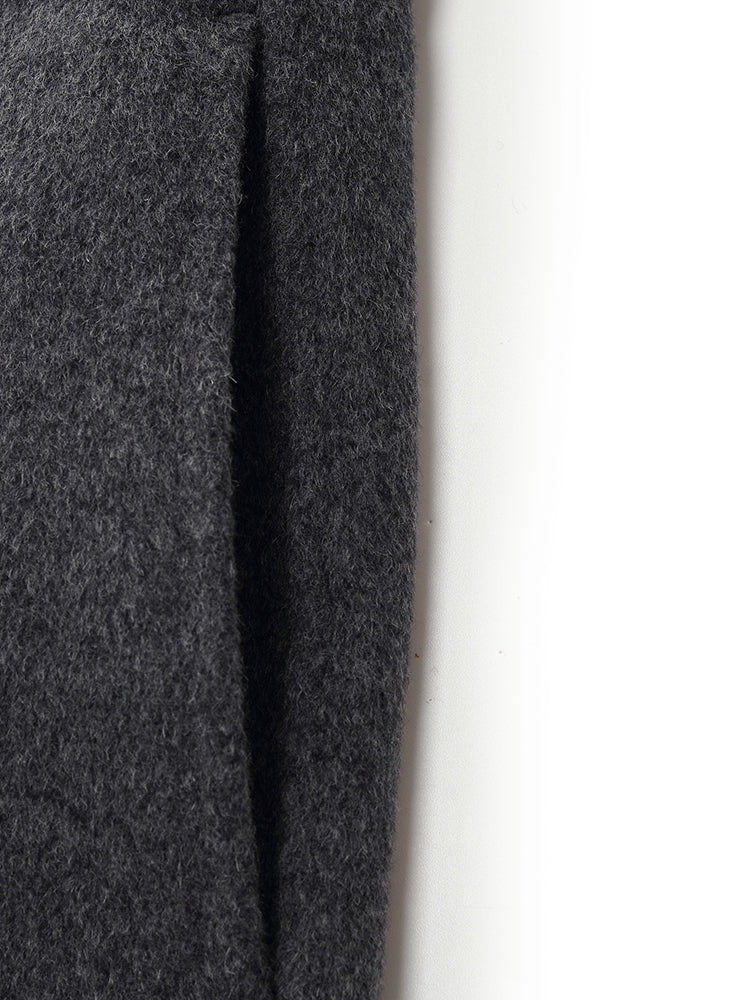 100% Wool Wide Lapel Women Overcoat - Image 9