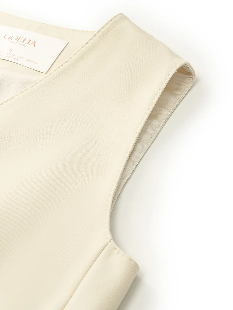 Worsted Wool Single-Breasted Women Vest - Image 11