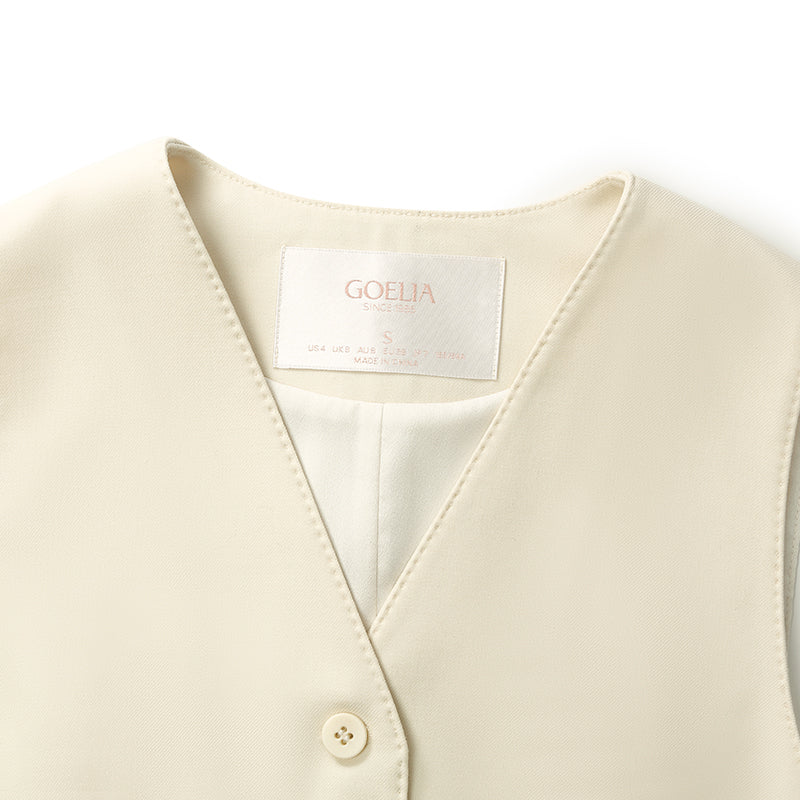 Worsted Wool Single-Breasted Women Vest - Image 19