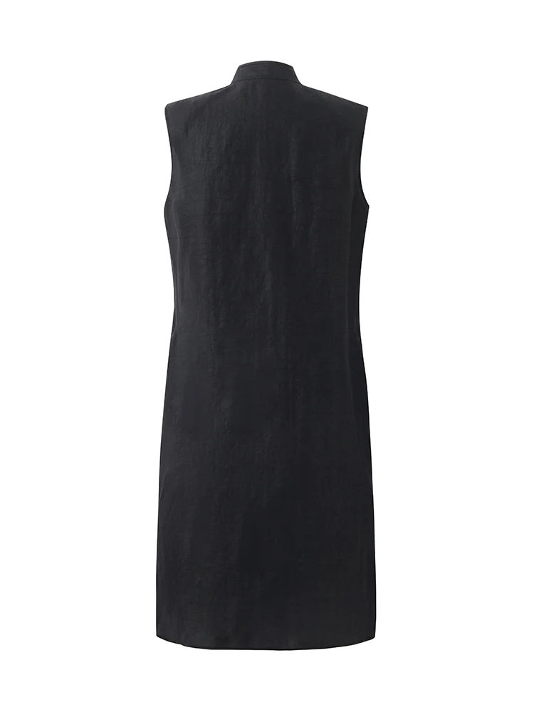 Xiang Yun Silk Asymmetric Hem Women Qipao Mini Dress - Image 10