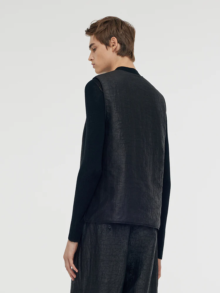 Xiang Yun Silk Unisex Vest - Image 11